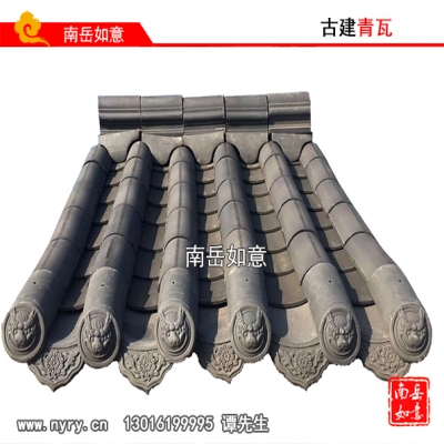 古建青瓦（脊瓦、擋勾、筒瓦、滴水、貓頭）